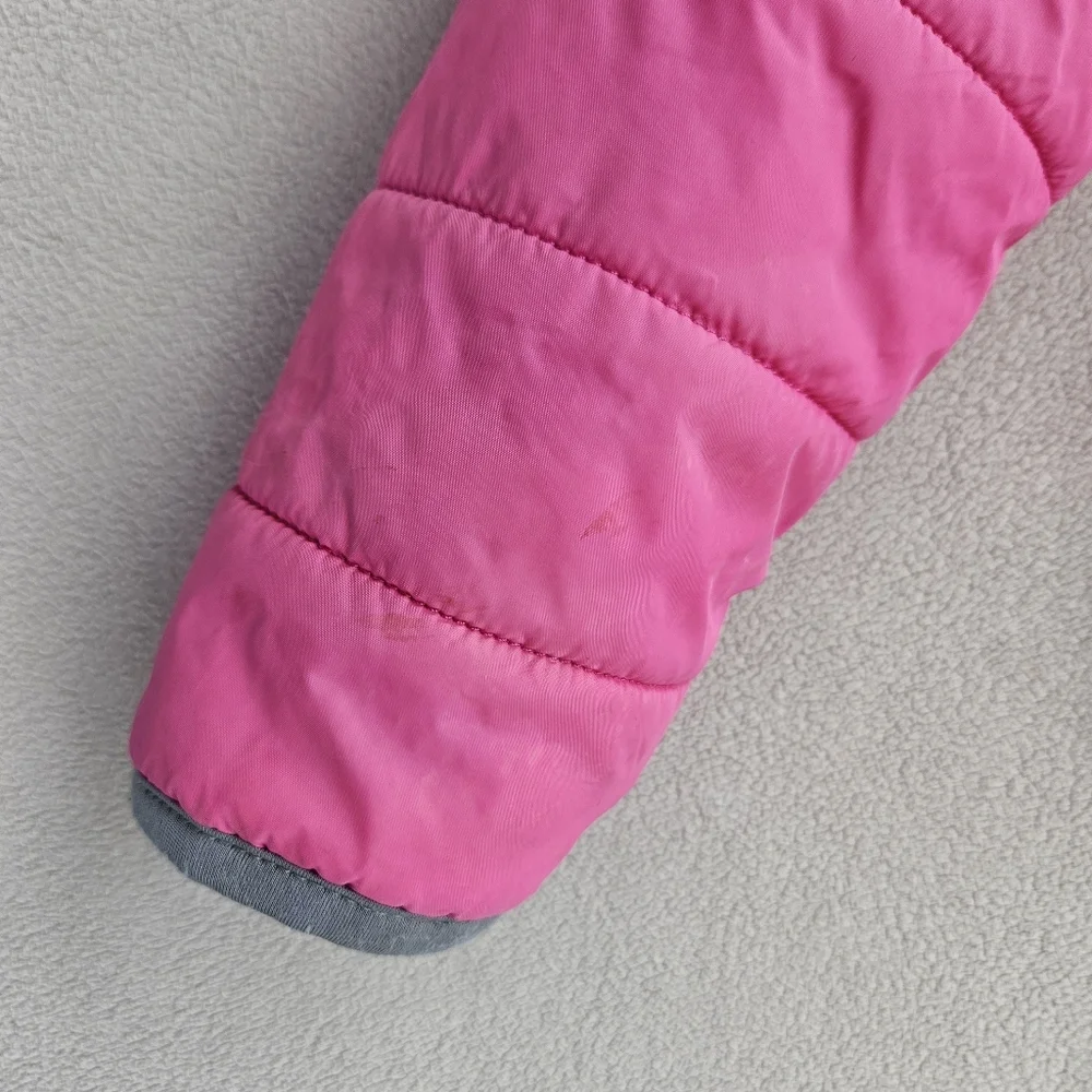 Under Armour Winter Puffer Coat Pink Water Resistant 4 Hooded Outdoor Pockets